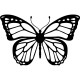 Sticker papillon en graphique