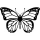 Sticker papillon en graphique