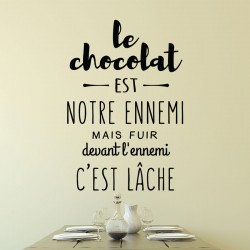 Sticker le chocolat est notre ennemi