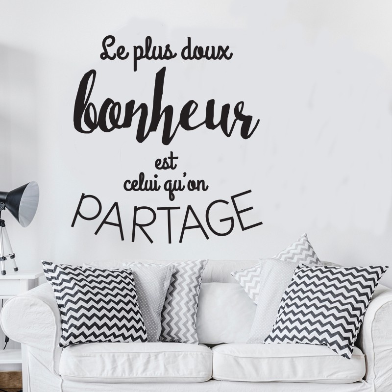 Stickr mural rchrch du bonhur au millur prix