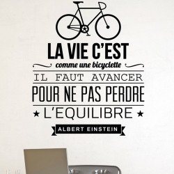 Sticker La vie c'est comme une bicyclette