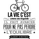 Sticker La vie c'est comme une bicyclette