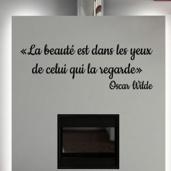 Sticker La bauté – Oscar Wilde