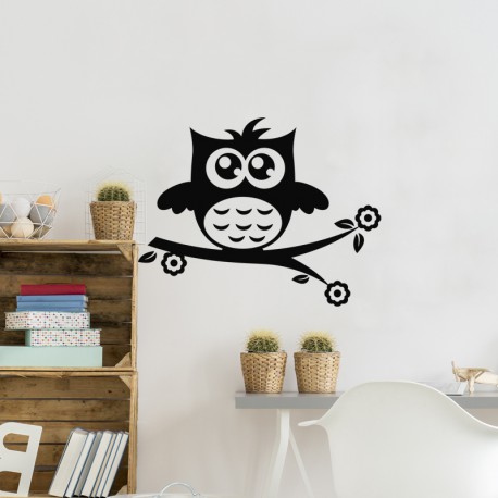 Sticker petiit hibou amusant