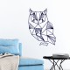 Sticker design hibou en origami