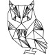 Sticker design hibou en origami