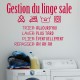 Sticker gestion du linge sale