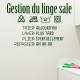 Sticker gestion du linge sale