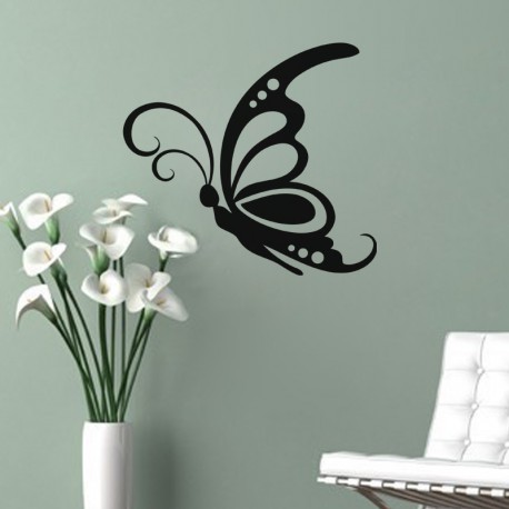 Sticker silhouette d'un papillon