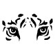 Sticker des yeux de tigre