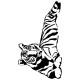 Sticker Tigre allongé