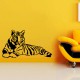 Sticker Tigre allongé