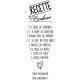 Sticker citation Recette du bonheur