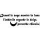 Sticker Quand le sage montre la lune