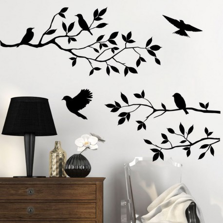 Sticker Branches d’arbre et les oiseaux