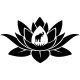 Sticker éléphant dans une lotus