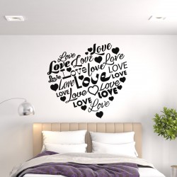 Sticker Mural design love