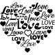 Sticker Muraux design love