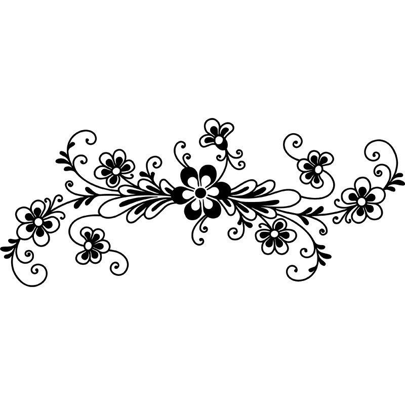 Sticker Muraux déco fleurs pas cher - Accueil discount - stickers ...