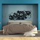 Sticker Mural design déco en carreaux