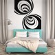 Sticker mural design tourbillons