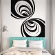 Sticker mural design tourbillons