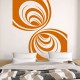 Sticker mural design tourbillons