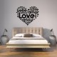 Sticker mural "Amour" en divers langues