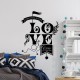 Sticker mural love You & me forever