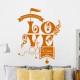 Sticker mural love You & me forever