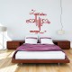 Sticker mural love is two hearts beating as one
