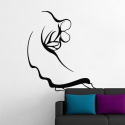 Sticker mural baiser d'amour