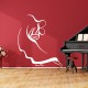 Sticker mural baiser d'amour