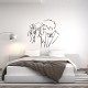 Sticker mural baiser romantique