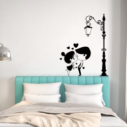 Sticker mural gros baiser