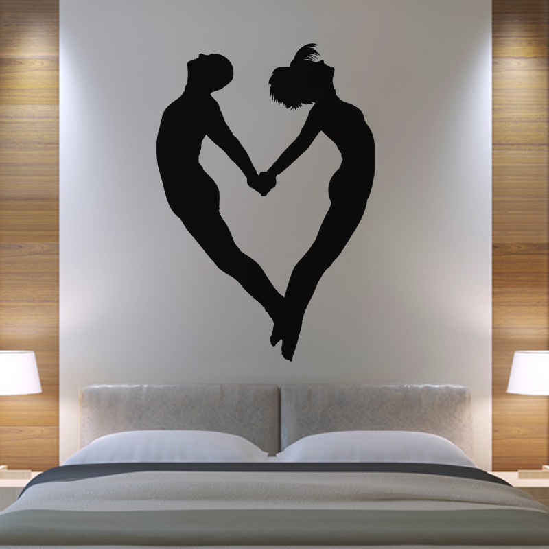 Stickers muraux pour chambre - Sticker mural Couple avec une