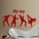 Sticker mural design hip hop