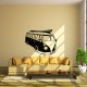 Sticker planche de surf sur une vw combi