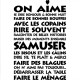 Sticker "On aime"