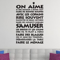 Sticker "On aime"