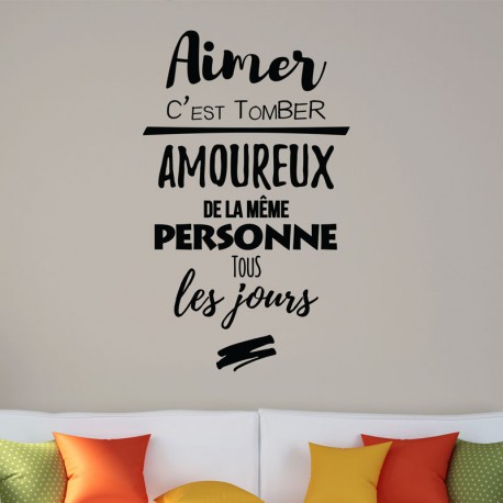 Sticker Aimer c’est tomber amoureux