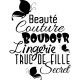 Sticker Beauté, couture, boudoir
