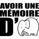 Sticker Avoir une mémoire d'éléphant