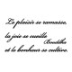 Sticker citation "Le bonheur se cultive"