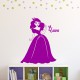 Sticker prénom personnalisable Belle princesse