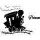 Sticker prénom personnalisable Locomotive