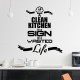 Sticker A clean kitchen