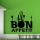 Sticker Accessoires cuisine bon appetit