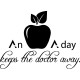 Sticker An apple a day keeps the doctor away