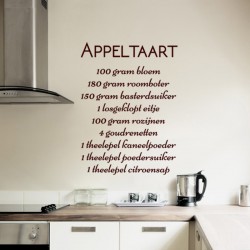 Sticker cuisine Appel taart